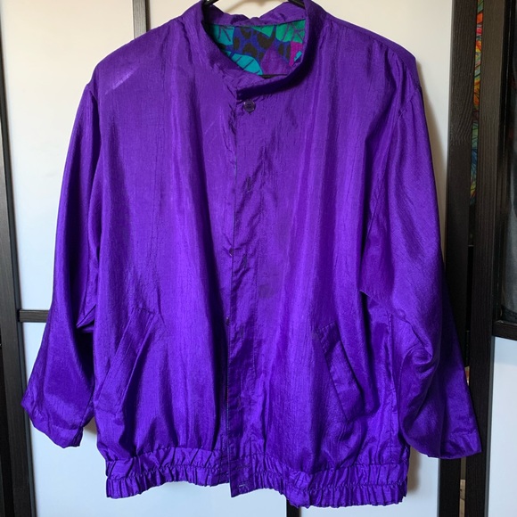 SOLD - Funky Reversible Vintage Windbreaker - Picture 6 of 6